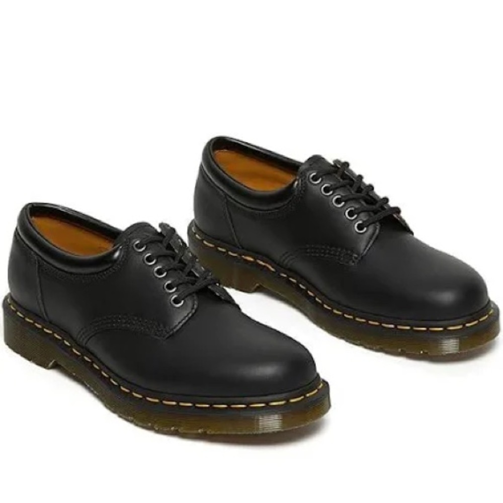 *DR. MARTENS* Men’s Black Leather 8053 Lace-Up Shoes Size 8